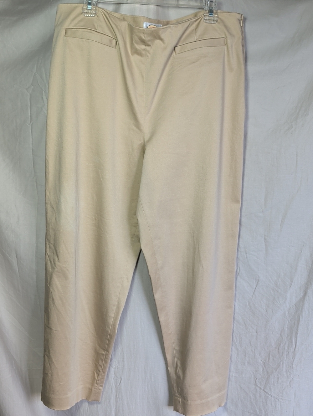 Talbots Women's Cream Dress Trousers Tailored Career Business Casual Wear